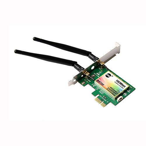 Moniss Placa WiFi AC 1200Mbps BT4.0 Wireless PCIe Network Adapter Card 5.8GHz/2.4GHz Dual Band PCI E