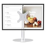 Letlar Adjustable Stand for Echo Show 21/15, Tiltable Table Holder, Sturdy Aluminum Alloy, Smooth Angle Adjustment, Durable Desktop Bracket for Alexa Show 15 2nd Generation, Four Degree Height Device