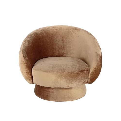 Sillón elegante tela naranja oscuro miniatura 1