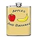 Produktbild Miedhki Apples and Bananas Flagon Wine Pot Stoup Stainless Steel Flask and Funnel Liquor Alcohol Rum Container Pocket for Adults