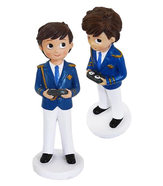 Figura NIÑO Almirante COMUNION Futbol Regalos Originales.Detalles de Bodas, Comuniones, Bautizos, Cumpleaños.