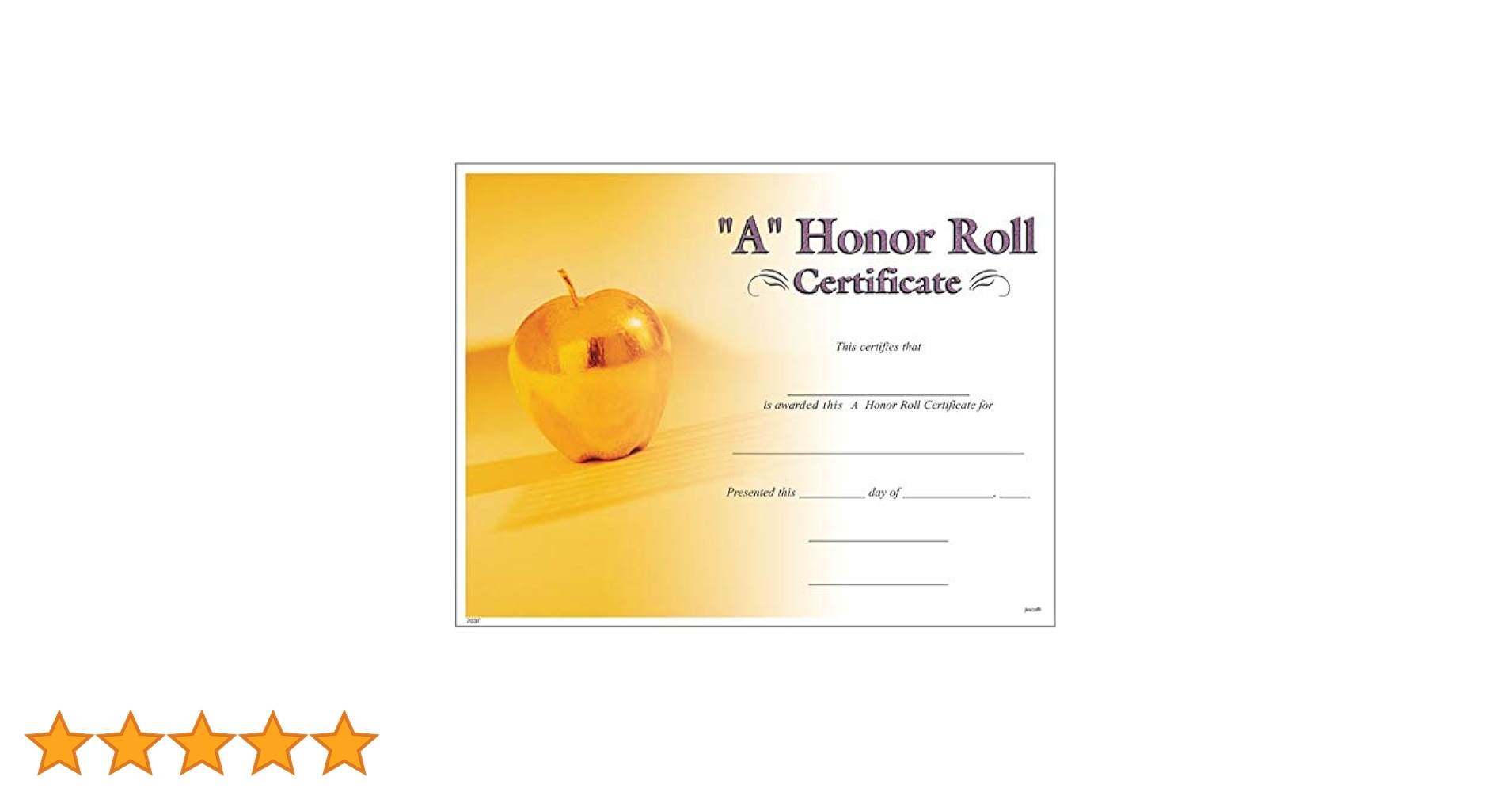 Amazon.com : Jones School Supply - Set of 500 A Honor Roll Certificates - Photo Certificates : Office Products amazon-com-jones-school-supply-set-of-500-a-honor-roll-certificates-photo-certificates-office-products