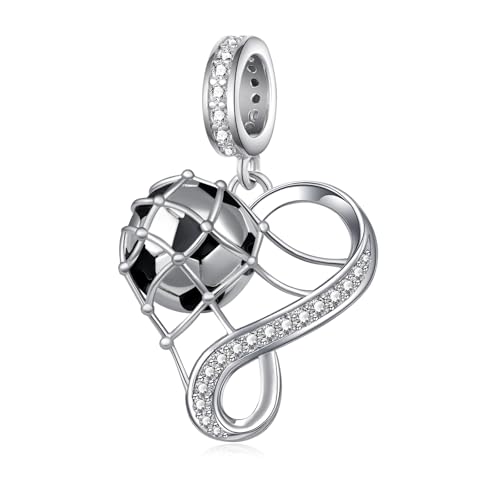 S925 Soccer Player Sports Charm