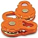 GearAmerica Smart Snatch Block für ATV oder UTV (Seite-an-Seite) Zweierpack | 12 Tonn Belastbarkeit |Windenrolle für synthetische Seile oder Stahlseile bis 11 mm und Winden bis 12K LBS