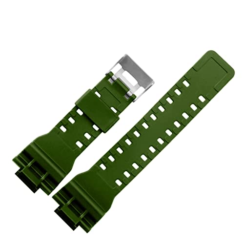 Image of DBLACK ''CDS3'' 16MM Resin Watch Strap / / Compatible With ''CASIO'' G-SHOCK GD-120 / GA-100 / GA-110 / GA-100C & Other Watches (Green)