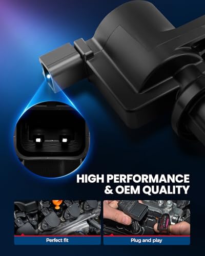 Image of KAX 4 Ignition Coils & 4 Spark Plugs Set for Fusion, Escape /Transit Connect