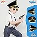 SGBETTER 8 Pack Child Police Hat Police Officer Costume Hat Cop Policeman Hat for Kids Halloween Cosplay Party Costume Accessory (Colors Style 1)