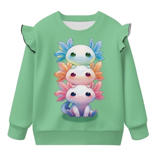 GePrint Toddler Girl Sweatshirt Breathable Washable Little Girls Long Sleeve Top Warmth for Outdoor Activities