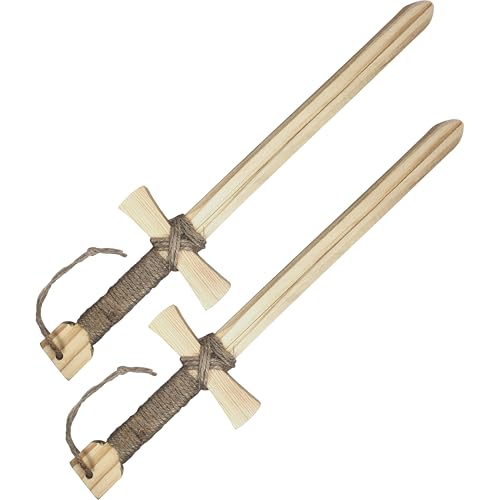 Wooden Toy Pretend Play Sword for Kids | 2 Pack | 16