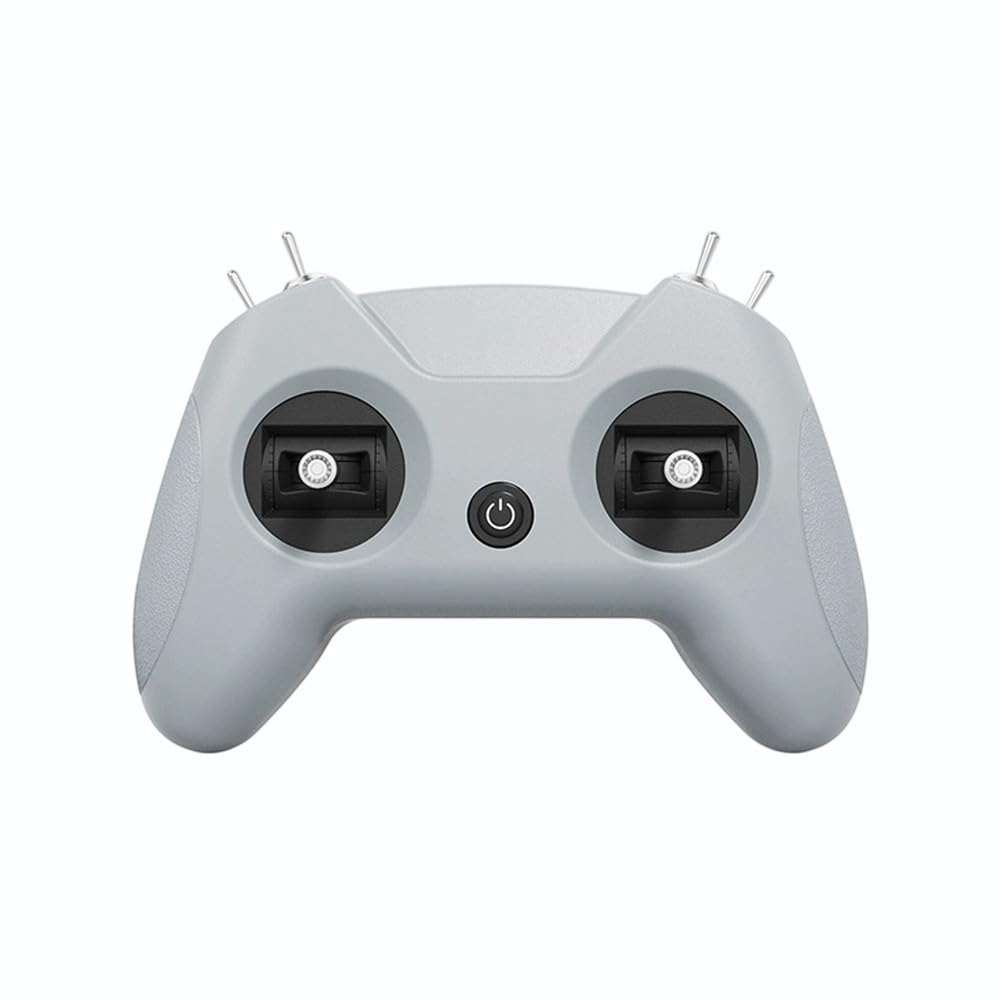 Mando a distancia para drones RC8 y DJI FPV, controlador de simulador ABS, diseño compacto, 17,4 x 10,9 x 6,8 cm, gris y rojo