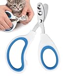 Krallenschere Katzen, Professionelle Katzennagelschere mit Sicherheitsfunktion und ergonomischem Griff,Zum Schneiden von Krallen bei Katzen,Hunden, Kleintieren und Vögeln,mit rostfreien Edelstahlkling