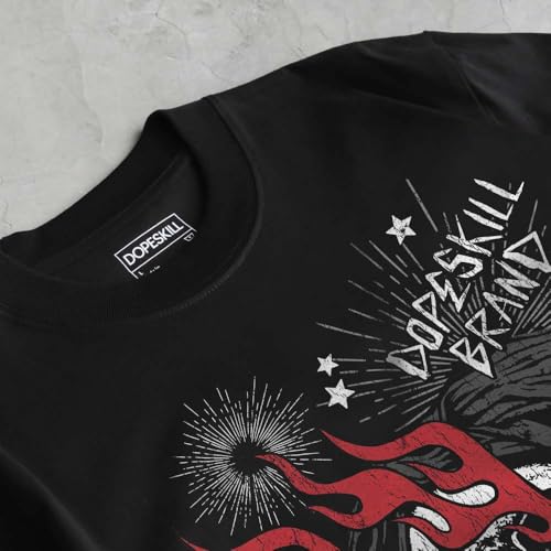 Image of DopeSkill Halloween Graphic Tee Streetwear Hip Hop Hypebeast Unisex T-Shirt Sneaker Colour Matching Shirts Spooky Graphic