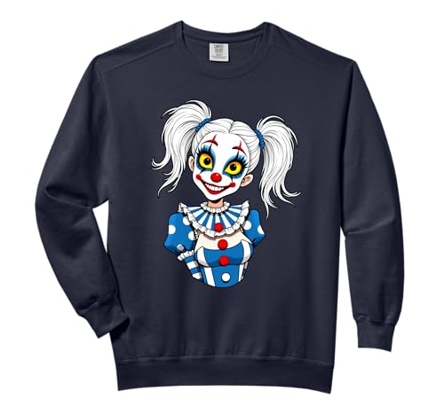 Clowngirl Girlfriend Clown Face Circus Girl Costume Comfort Colors Adult