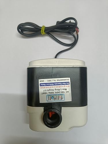 Image of 18 Watt Submersible Water Pump - 180V-230V, 1.8 M Cooler Pump for Desert Air Cooler, Aquarium, Fountains, Ponds (Black /Grey)