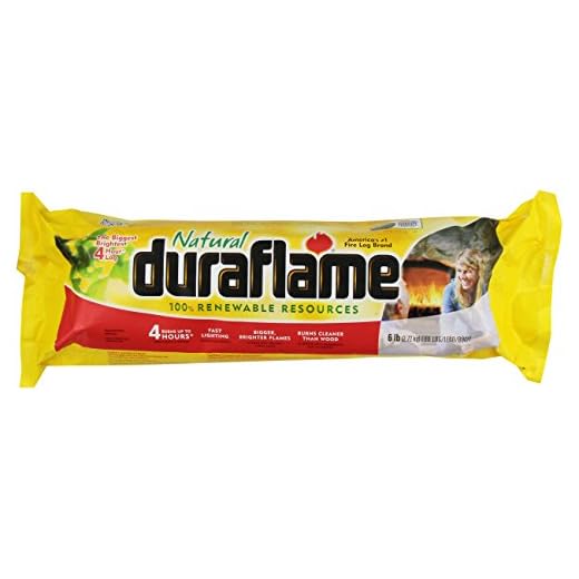 Duraflame Natural Firelog, 4 Hours, 6 lbs