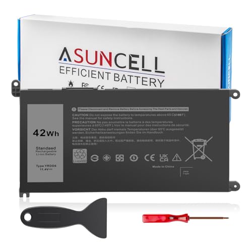 Image of YRDD6 Battery for Dell inspiron 15 3000 Series 3583 3593 3582 3584 3501,inspiron 15 5000 Series 5582 5584 5593 5594 5598 5585 14 3493 5481 5482 5485 5491 5493 7586 Vostro 5481 1VX1H P93G P75F 42Wh