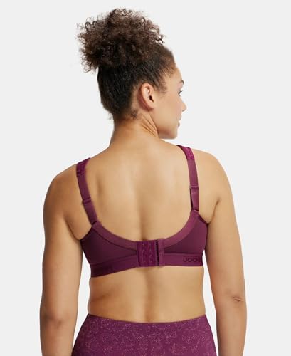 Image of Jockey MI11 Women Wirefree Non Padded Microfiber Elastane Stretch Full Coverage Active Sports Bra with StayDry Treatment