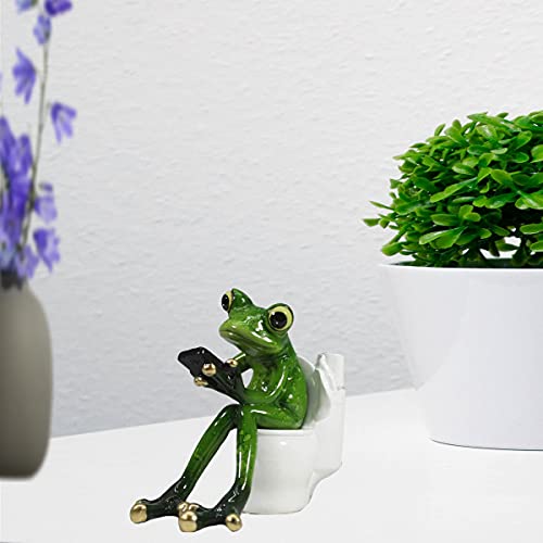 Comfy-Hour-5-Resin-Frog-Figurine–Novelty-Funny-Sitting-Frog-Sculpture-for-Shelf-Table-or-Desk-Decor-Animal-Collectible-Decoration Comfy Hour 5 Resin Frog Figurine–Novelty Funny Sitting Frog Sculpture for Shelf Table or Desk Decor Animal Collectible Decoration