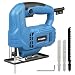 G LAXIA 400W Jig Saw, ±45° Bevel Cutting, Wood & Metal Cutter,3 Blades