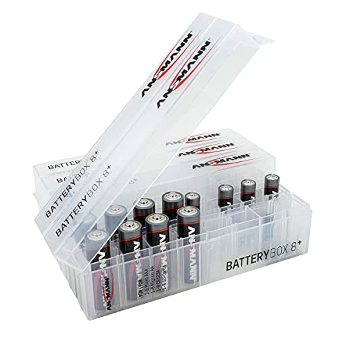 Caja para pilas recargables AA AAA estuche protector Ansmann almacenamiento 2