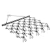 VEVOR Drag Harrow,5 ft x 4.5 ft Durable Chain Harrow with 60 Sharp Teeth,Suitable for ATV UTV Tractor, Ideal for Soil Preparation, Seeding, Smoothing Landscapes, and Yard Gravel Driveway Maintenance