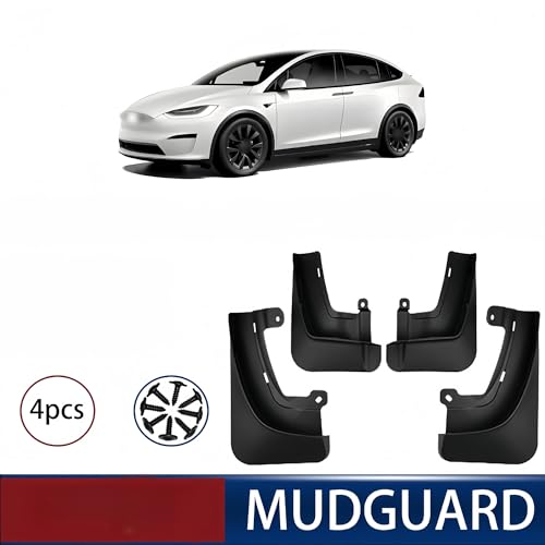 Guardabarros para Tesla Model X 2023 con cubierta protectora integral contra salpicaduras 2