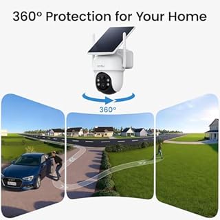 AOSU Security Cameras Outdoor Wireless, 4 Cam-Kit, No Subscription Required, Solar-Powered, Home Security Cameras System with 360° Pan & Tilt, Auto Tracking, 2K Color Night Vision, Easy Setup