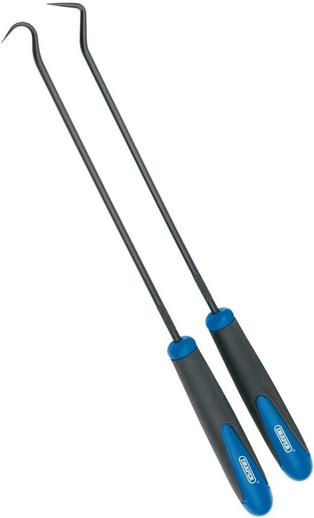 Draper 51764 Long Reach Hook and Pick Set, 24cm Length, 6 Pieces, Blue