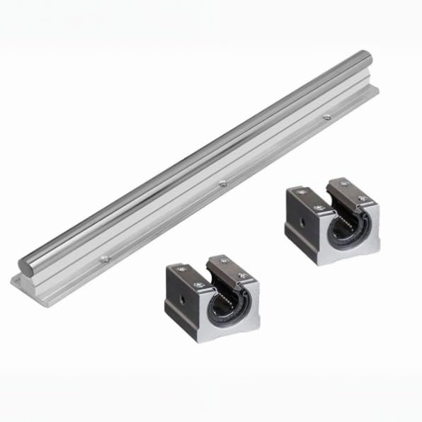 Linear Bearing Guide Rail 1PCS SBR12-11.81 inch / 300mm Long Maintenance Free Aluminum Alloy Rail+2Pcs 12mm SBR12UU Bearing Blocks Nano Lubrication Bearing Slide Sliding