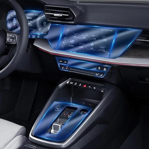 Protection TPU console centrale pour A3 8Y finition transparente luxe - 3