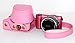 Anti-shock PU Leather Cover Case for Sony A5100 A5000 Digital Camera (Pink)