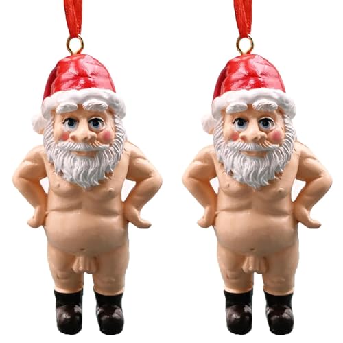 Weihnachtsdekoration, böser Weihnachtsmann, unhöfliche...