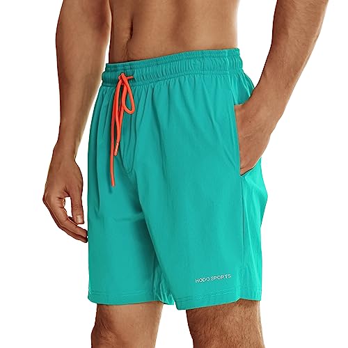 Image of HODOSPORTS Mens Swim Trunks 7 inch Quick-Dry Swim Shorts with Mesh Lining and Pockets