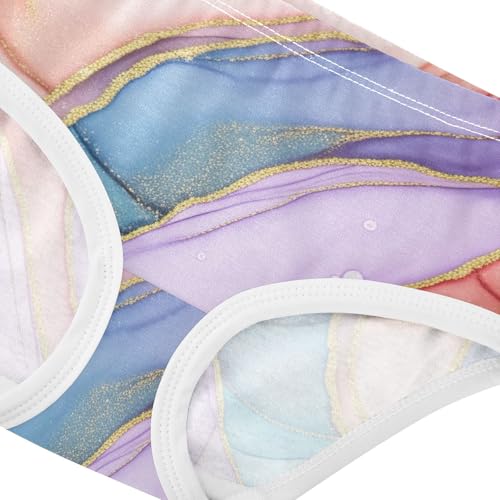 Cotton Girls Underwear Toddlers Colorful Marble Panties Little Girl Flower Kids Briefs Undies 2t4