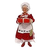 Department 56 Possible Dreams 6002727 Mrs Claus Figurine, Red