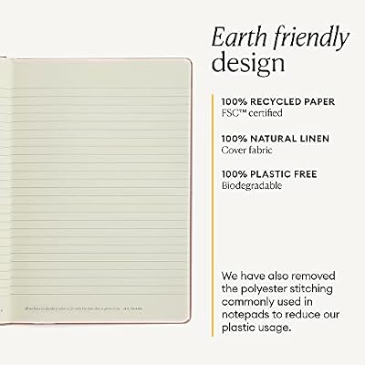 Intelligent Change Premium Daily Small Notebook With Quotes, Lined Journal, Work Notebook, A5 Journal for Writing Notes, To-Do Lists, Creative Writing