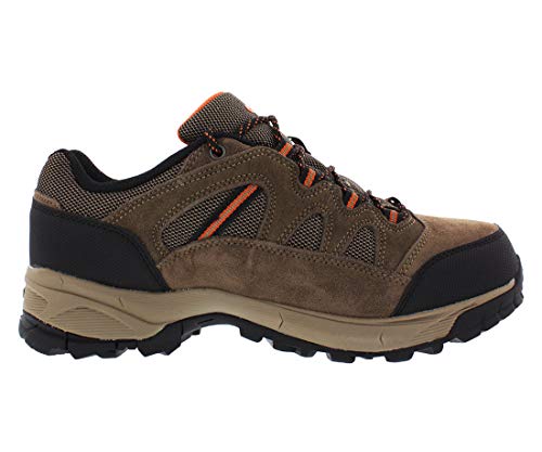 HI-TEC Men's Ridge Low Waterproof I Brown Ankle-High Leather Hiking Shoe - 8 M3