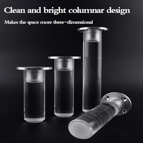 Patas de sofá en acrílico transparente de 15cm para un salón moderno y visualmente amplio 5