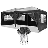 【EINFACH ZU MONTIEREN】Es ist praktisch, den Pop-Up-Baustil einzurichten oder zusammenzufalten. Mit einer Tragetasche ist dieses Festzelt sehr praktisch und leicht aufzubewahren und mitzunehmen, perfekt als Outdoor-Markise.