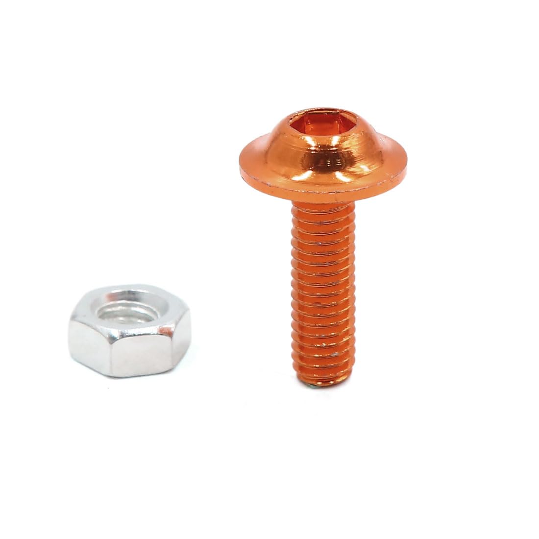 20 Viti M6 X 20mm Blu Per Moto E Auto - Lega Alluminio, Testa Esagonale, Universali 1996-2023 - Foto 11