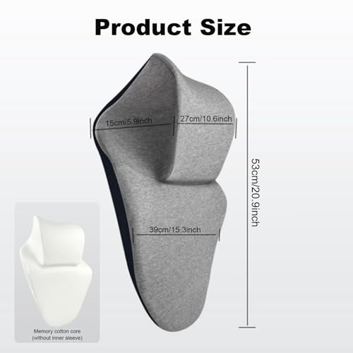 Support de cou pour chaise de bureau oreiller bureau ergonomique - 5
