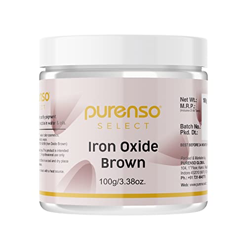 Image of Purenso Select - Iron Oxide Brown Powder, 100g I For Cosmetic, Polyurethane Resin, Art Clay and Flooring