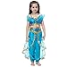 Tacobear Disfraz Jasmine Niña con Peluca Princesa Jasmine Vestido Traje Princesa Jasmine...