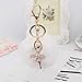 Produktbild DYCZWZ Schlüsselbund Kette Kreis Netter Ballett-Mädchen-Engel Keychain Flaumiges Haar Keychain Hängende Dame Car Bag Keychain Zauber-Geschenk-Schmucksachen