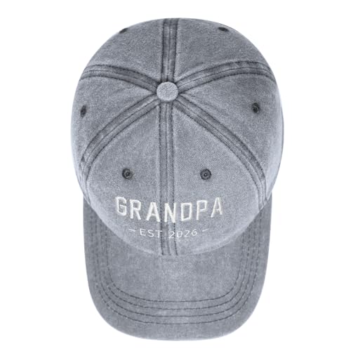 Image of New Grandpa Gifts First Time Est 2026 Promoted to Grandpa to be Hat for Men