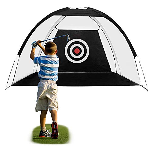 FUNME Golf Hitting Net with Target Sheet Golfing Portable Training Aids Driving Range