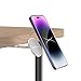 GALVANOX Magnetic Phone Holder, Fold-Away Swivel Stand Compatible with MagSafe for iPhone 12,13,14,15, 16 Pro Max | Bedroom Nightstand, Desk, Kitchen and More (Low Profile Sidemount/Under-Mount)