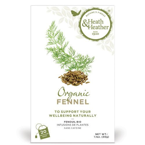 Heath & Heather Infuso Biologico di Finocchio Naturalmente Senza Caffeina - 6 x 20 Bustine di Tè (180 Gram)