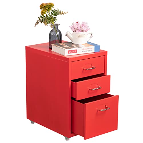 Snapklik.com : HollyHOME 3-Drawer Mobile Classification Storage Cabinet