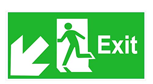 Autocollants pour chemin d'évasion lisibles pour évacuer vite